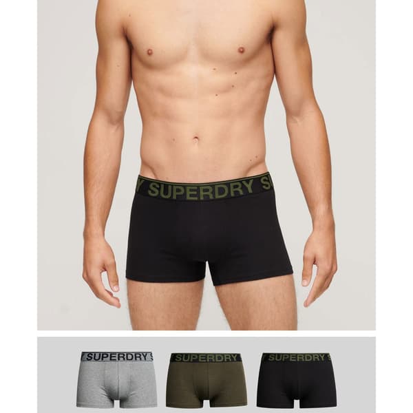 Superdry Bokser Trunk 3 Enheder Sort S Mand