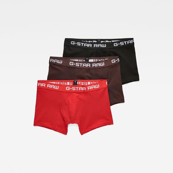 G-star Boxare Classic 3 Enheter Brun,Röd,Svart XL Man