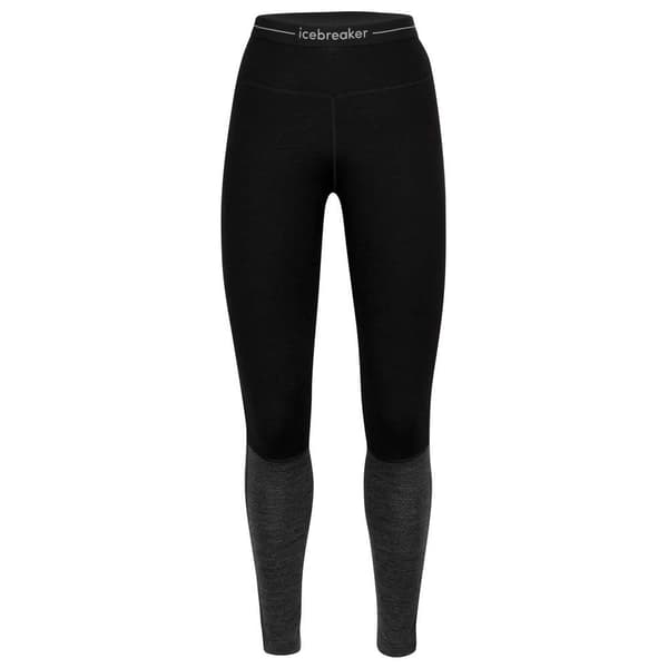 Icebreaker Baselayer Bukser Zone Knit 260 Leggings Sort M Kvinde