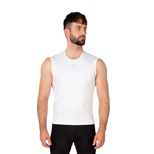 Endura Kort Ærme Basislag Translite Windproof Hvid 2XL Mand