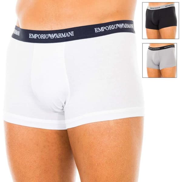 Emporio Armani Bokser 111357-cc717 3 Enheder Hvid M Mand