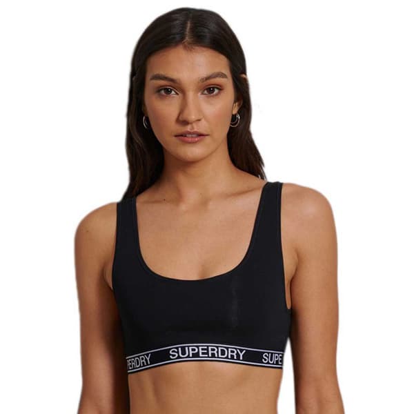 Superdry Cotton Grace Super Bh Organic 2 Enheter Vit,Svart M Kvinna