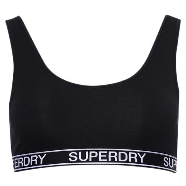 Superdry Cotton Grace Super Bh Organic 2 Enheter Vit,Svart M Kvinna