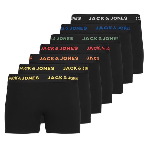 Jack & Jones Basic 7 Yksiköitä Nyrkkeilijä Musta 16 Years Poika