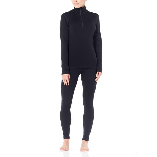Icebreaker Baslager 260 Tech Merino Svart XL Kvinna