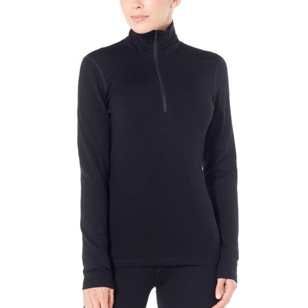 Icebreaker Baslager 260 Tech Merino Svart XL Kvinna