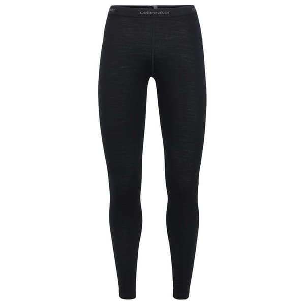 Icebreaker Leggings 200 Oasis Merino Sort XL Kvinde