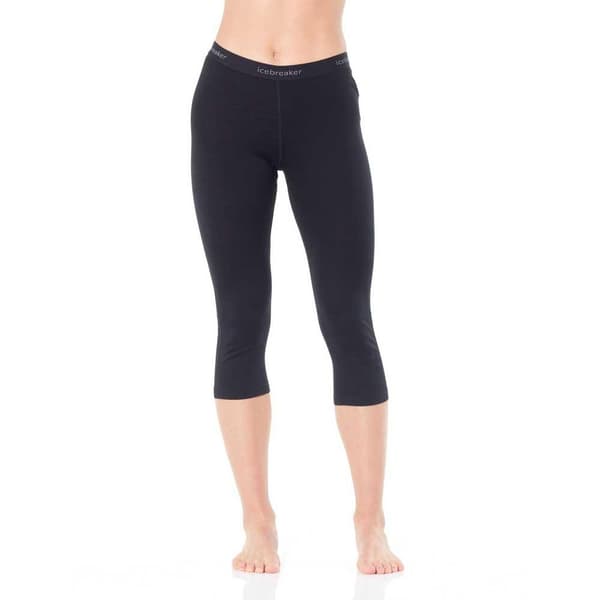 Icebreaker 200 Oasis Legless Merino 3/4 Leggings Sort M Kvinde