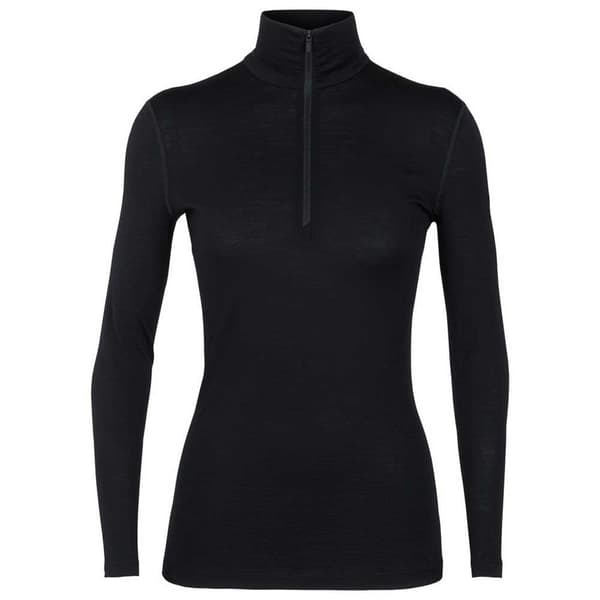 Icebreaker Baselag 200 Oasis Merino Sort XL Kvinde