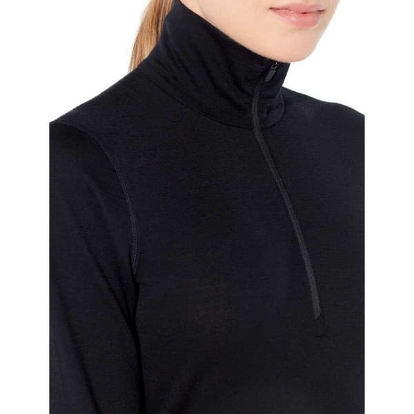 Icebreaker Baselag 200 Oasis Merino Sort XL Kvinde