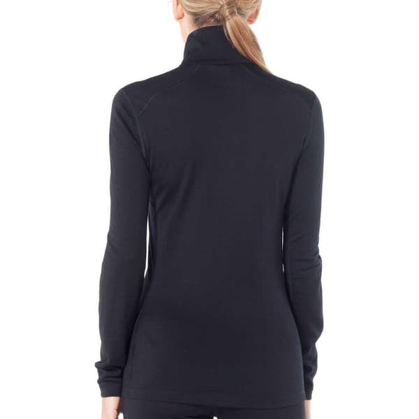 Icebreaker Baselag 200 Oasis Merino Sort XL Kvinde