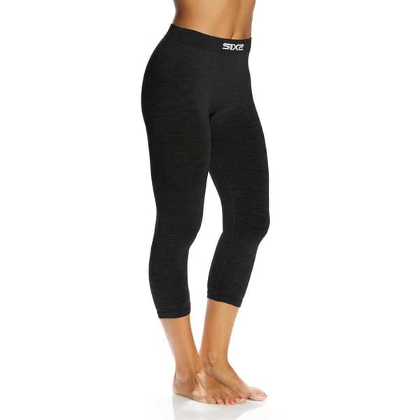 Sixs Leggings Pnx Merinos Sort S-M Mand
