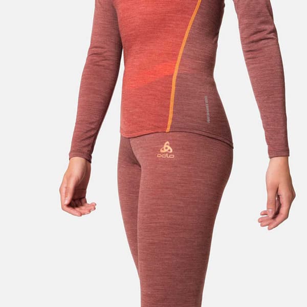 Odlo Langærmet Basislag Natural Performance Orange XS Kvinde
