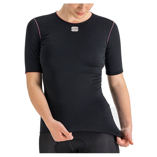 Sportful Kortärmad Baslager Midweight Svart S Kvinna