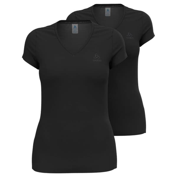 Odlo Lyhythihainen Pohjakerros Active F-dry Light Eco Sports 2 Yksiköitä Musta L Nainen