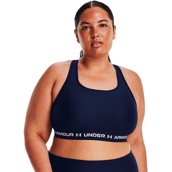 Under Armour Top Medium Support Crossback Blå S Kvinna