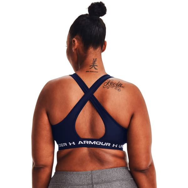 Under Armour Top Medium Support Crossback Blå S Kvinna