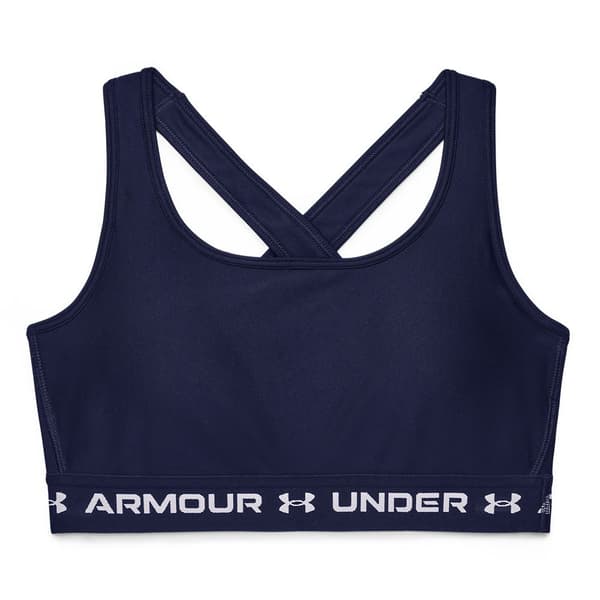 Under Armour Top Medium Support Crossback Blå S Kvinna