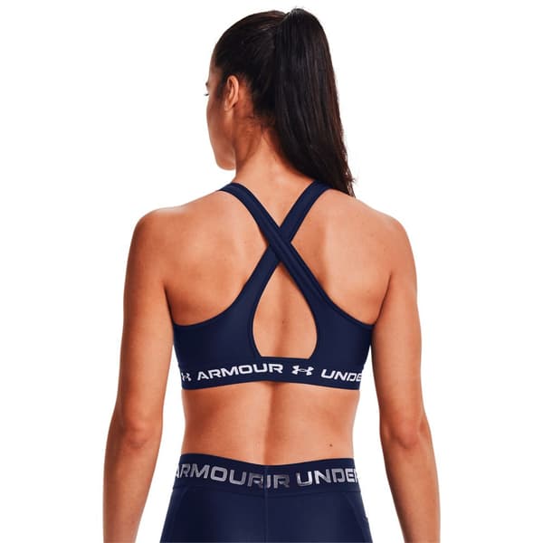 Under Armour Top Medium Support Crossback Blå S Kvinna