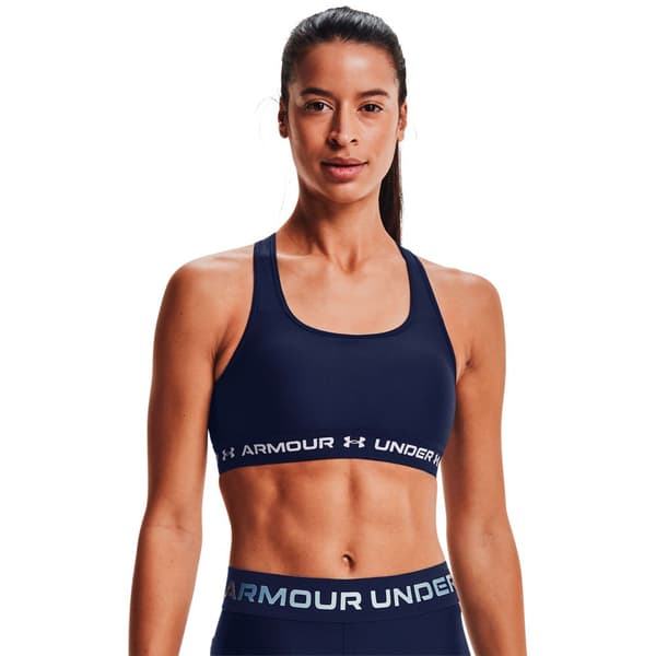 Under Armour Top Medium Support Crossback Blå S Kvinna