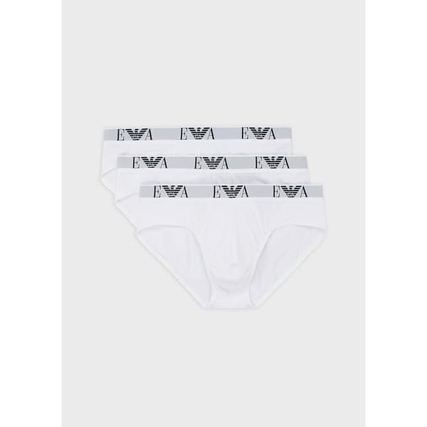 Emporio Armani Glide 111734 3 Enheder Hvid 2XL Mand