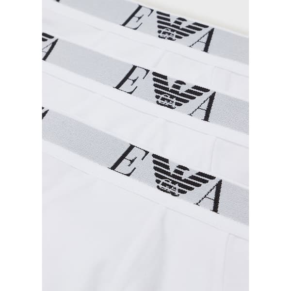 Emporio Armani Glide 111734 3 Enheder Hvid 2XL Mand