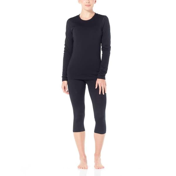 Icebreaker 200 Oasis Legless Merino 3/4 Leggings Sort S Kvinde