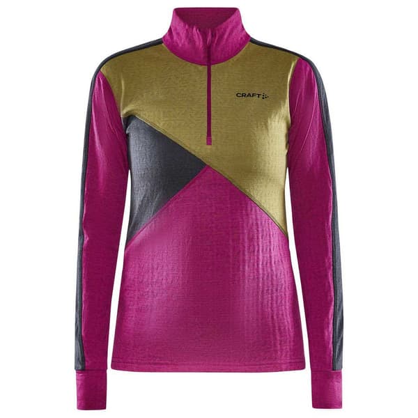 Craft Långärmad Basskikt Adv Nordic Wool Rosa S Kvinna