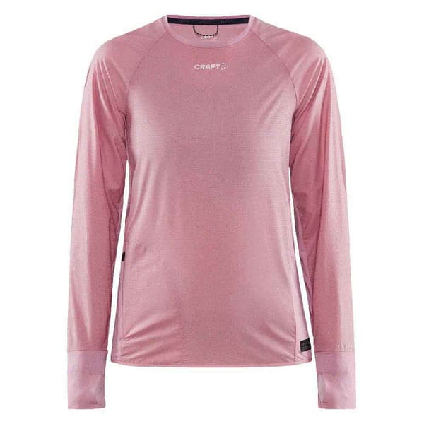 Craft Langærmet Basislag Pro Hypervent Wind Top Rosa L Kvinde
