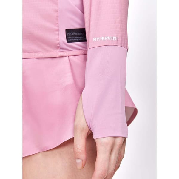 Craft Langærmet Basislag Pro Hypervent Wind Top Rosa L Kvinde