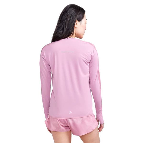 Craft Langærmet Basislag Pro Hypervent Wind Top Rosa L Kvinde