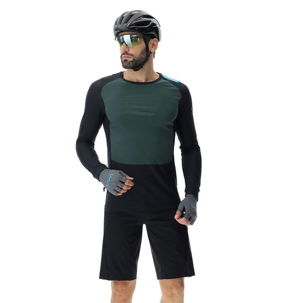 Uyn Långärmad Basskikt Crossover Grönt,Svart L Man