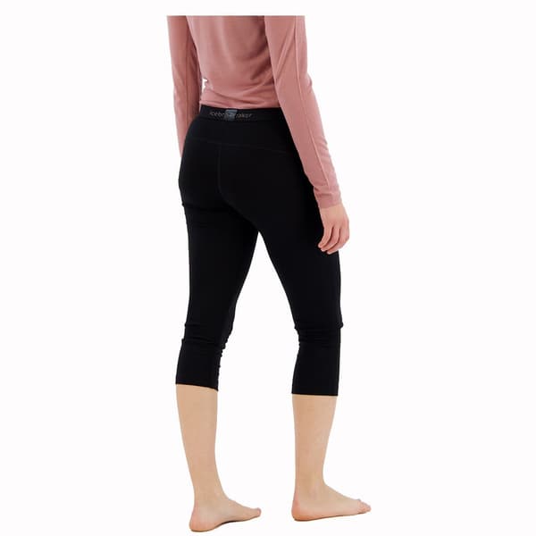 Icebreaker 200 Oasis Legless Merino 3/4 Leggingsit Musta XS Nainen