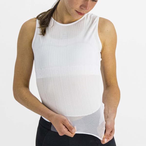 Sportful Ärmlös Baslager Pro Vit 2XL Kvinna