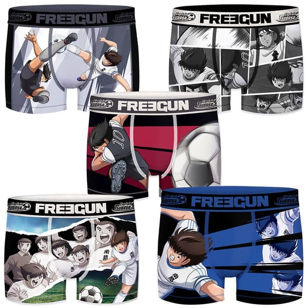 Freegun Boxare Oliver Benji Captain Tsubasa Microfiber Pk5488 5 Enheter Flerfärgad S Man