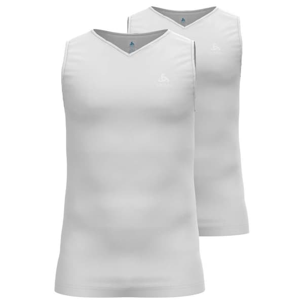 Odlo Ærmeløst Bundlag Active F-dry Light Eco Sports 2 Enheder Hvid 2XL Mand