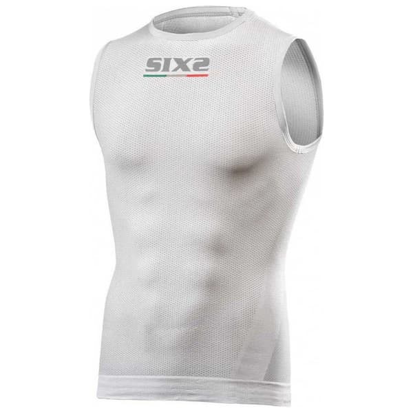 Sixs Ärmlös T-shirt Carbon Vit XS-S Man