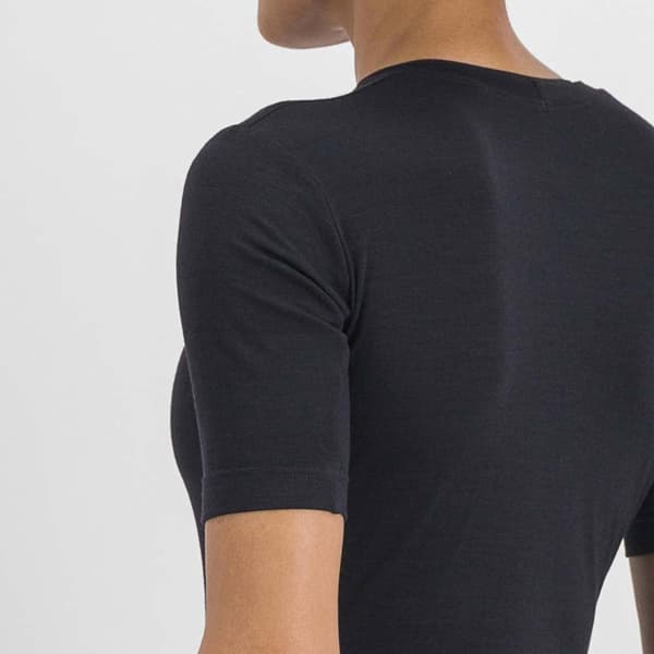 Sportful Merino Lyhythihainen Aluspaita Musta L Nainen