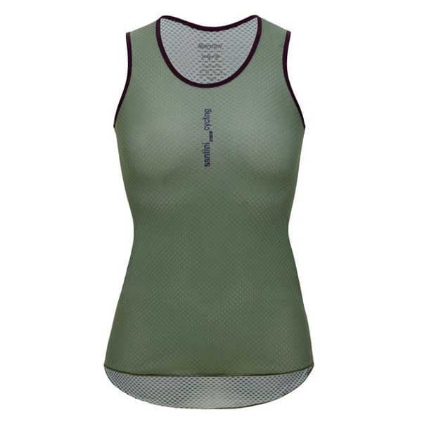 Santini Lieve Ærmeløs Baselayer Grøn XS Mand