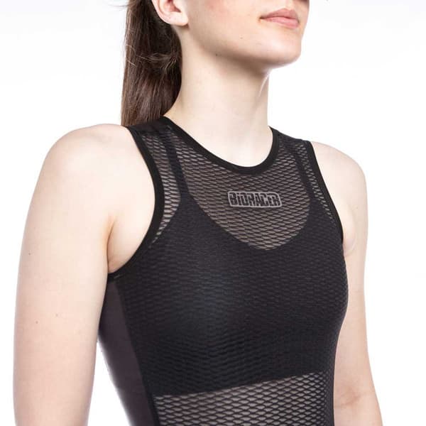 Bioracer Ns Ærmeløs Baselayer Sort XL Kvinde