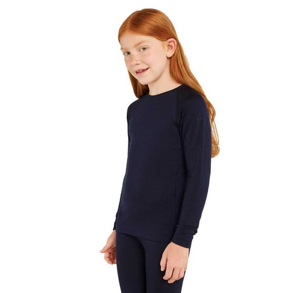 Icebreaker Merino 200 Oasis Langærmet Baselayer Sort 8 Years Dreng