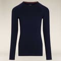 Miniatyrbillede 3 af 8: Icebreaker Merino 200 Oasis Langærmet Baselayer Sort 24 Months Dreng