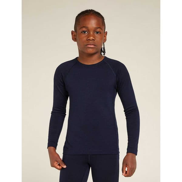 Icebreaker Merino 200 Oasis Langærmet Baselayer Sort 24 Months Dreng