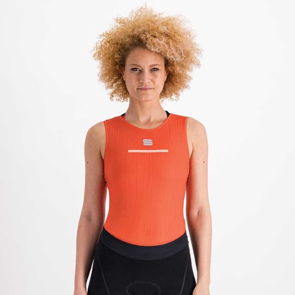 Sportful Pro Ärmlös Baslager Orange M Kvinna