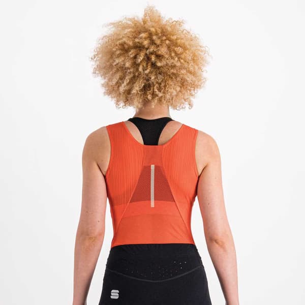 Sportful Pro Ärmlös Baslager Orange M Kvinna