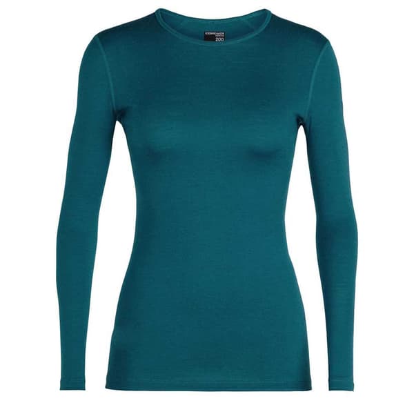 Icebreaker Merino 200 Oasis Langærmet Baselayer  XL Kvinde