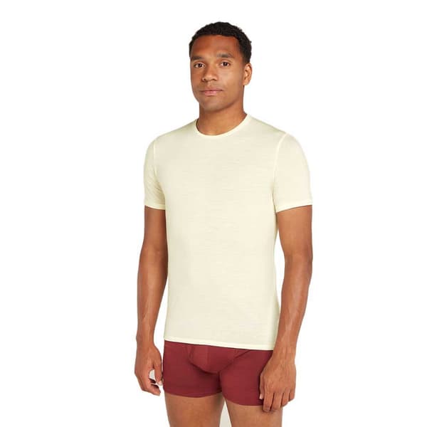 Icebreaker Merino 150 Anatomica Kortärmad Baslager Vit XL Man
