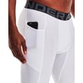 Miniatyrbillede 6 af 6: Under Armour Heatgear Compression Long Baselag Shorts Hvid 2XL / Regular Mand