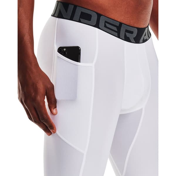 Under Armour Heatgear Compression Long Baselag Shorts Hvid 2XL / Regular Mand