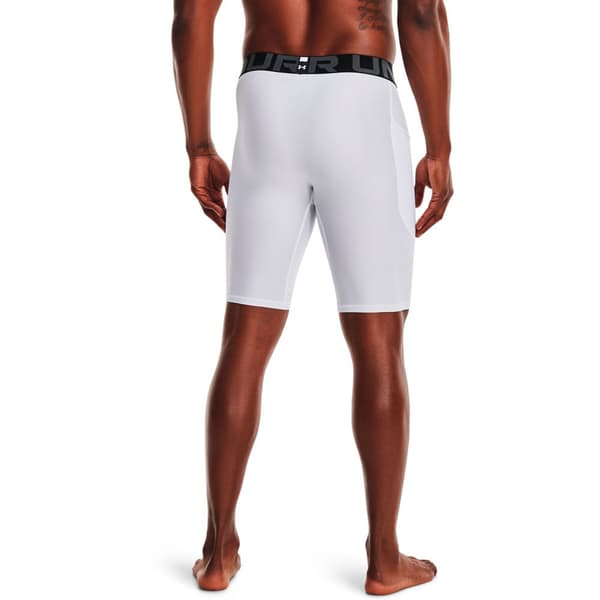 Under Armour Heatgear Compression Long Baselag Shorts Hvid 2XL / Regular Mand